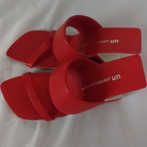 United Nude Red Heel Sandals